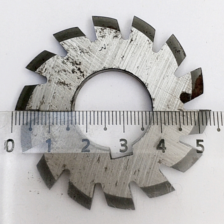 Фреза дисковая зуборезная модульная м1,5 №3 20° 9ХС (Dнар-55мм, посадка 22мм, толщина 5,4мм) ГОСТ 10996-64
