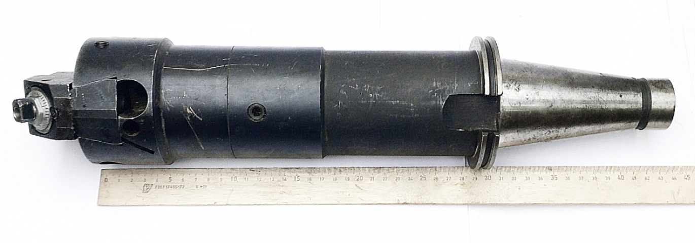 Оправка ИСО50/ISO50 расточная 6300-4013.02 ( 100-180, L 285мм от юбки), расточной блок с микром. подачей 2192-4012 (100-180, под резец d8мм) SK50