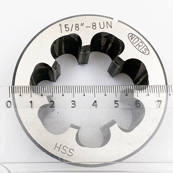 Плашка дюймовая унифицированная 1 5/8"-8UN 60° HSS