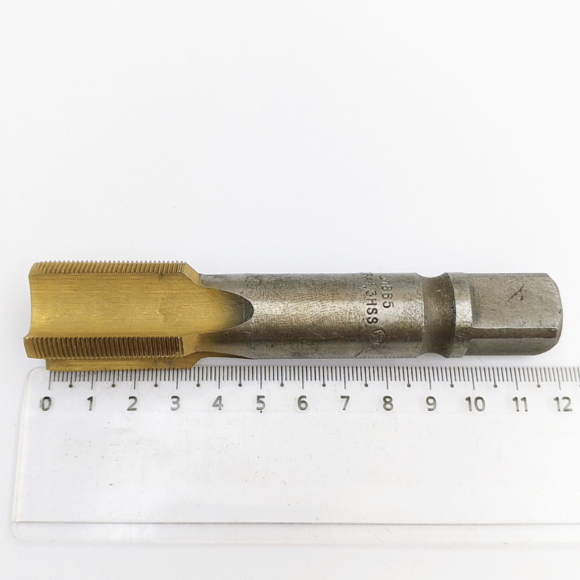 Метчик 2620-1865 М27х1 м/р HSS TiN (однопроходный) для глухих отверстий ГОСТ 3266-81