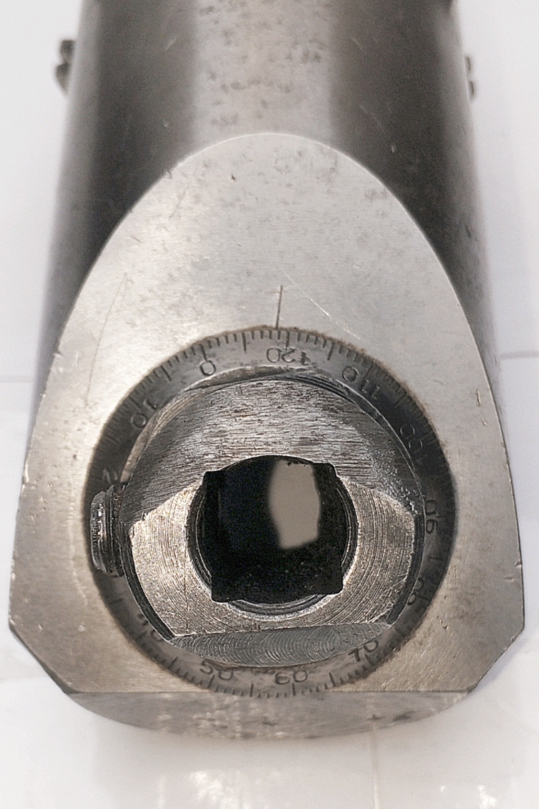 Оправка ИСО50/ISO50 расточная L160мм с микром. подачей (D 80мм, 90-125мм. под резец 16х16мм) (191.421.257 СССР) SK50
