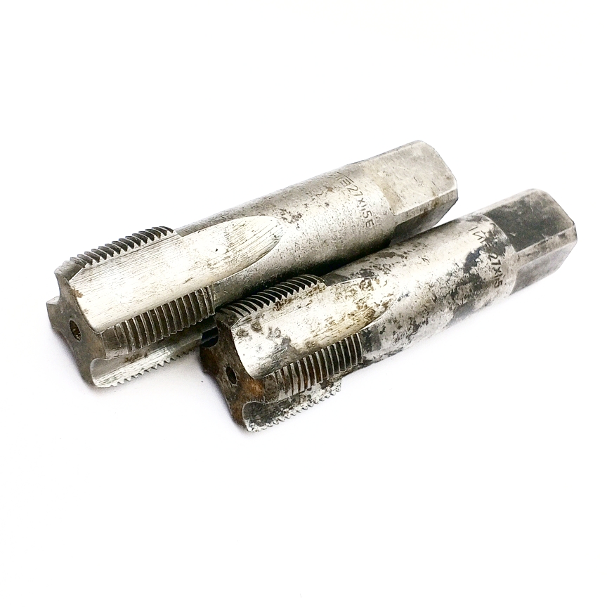 Метчик М27х1,5 ручной, к-т из 2-х шт