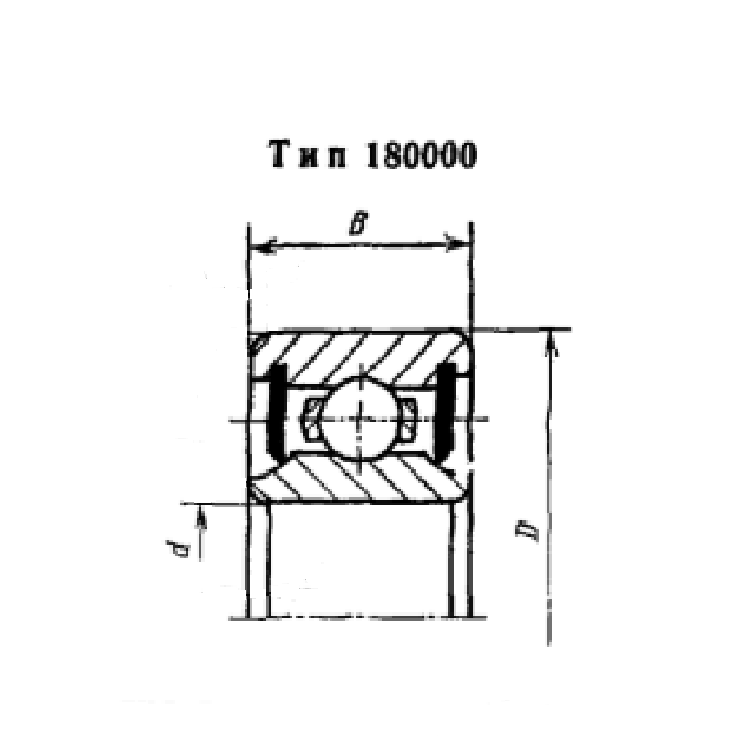 Подшипник шариковый 6206 2RS (6-180206 A C17 J) радиальный однорядный ГОСТ 8882-75 повышенной грузоподъемности
