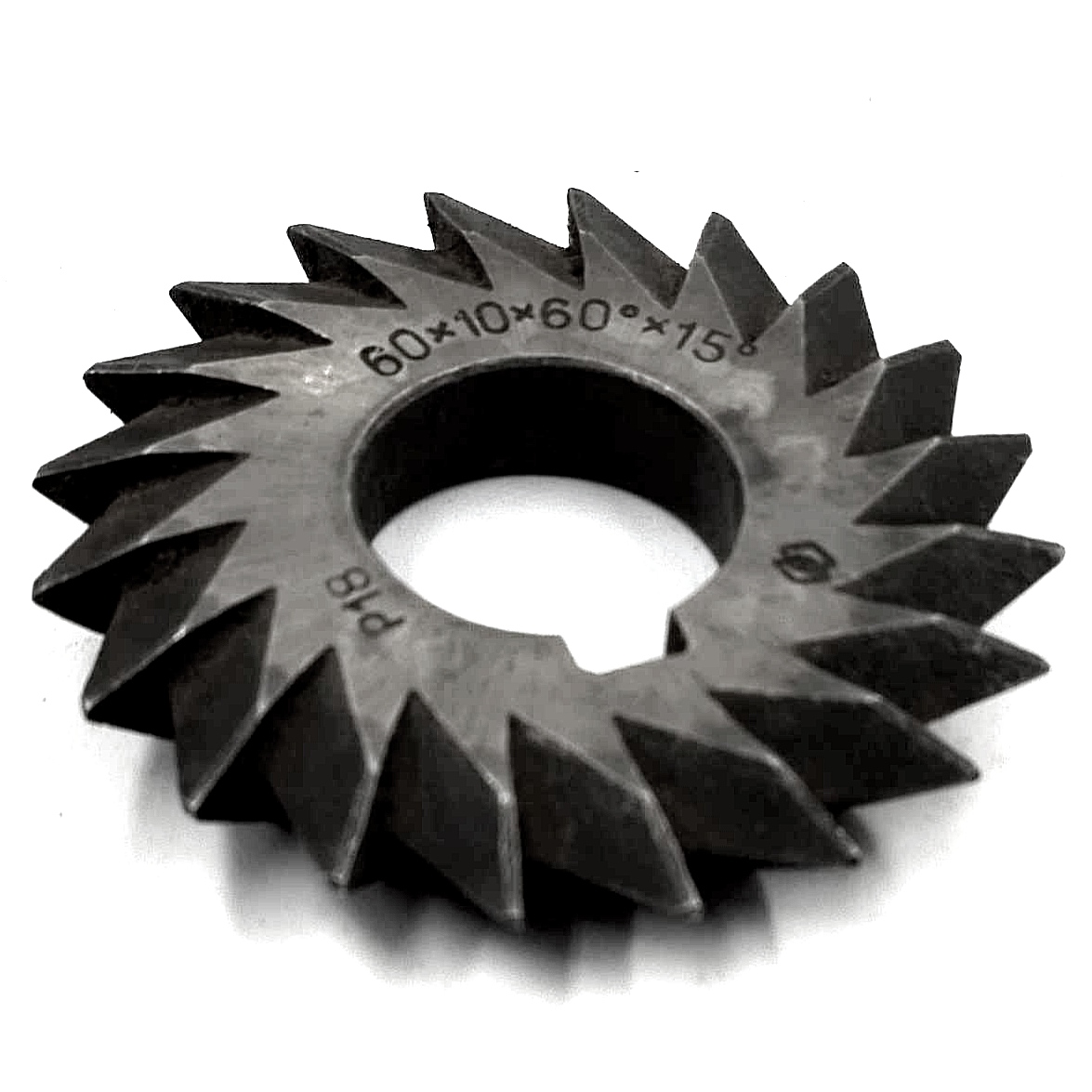 Фреза двухугловая несимметричная  d60x10x22 60°(45+15) Z=20 Р18