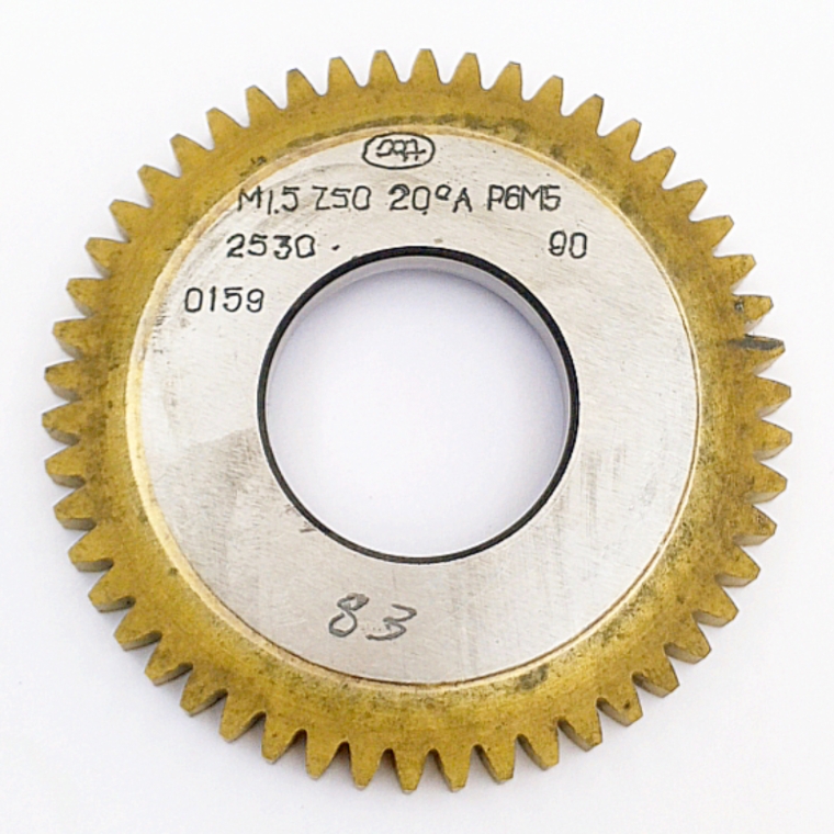 Долбяк 2530-0159 дисковый прямозубый м1,5 20° Кл-А Z=50 Р6М5 ГОСТ 9323-79