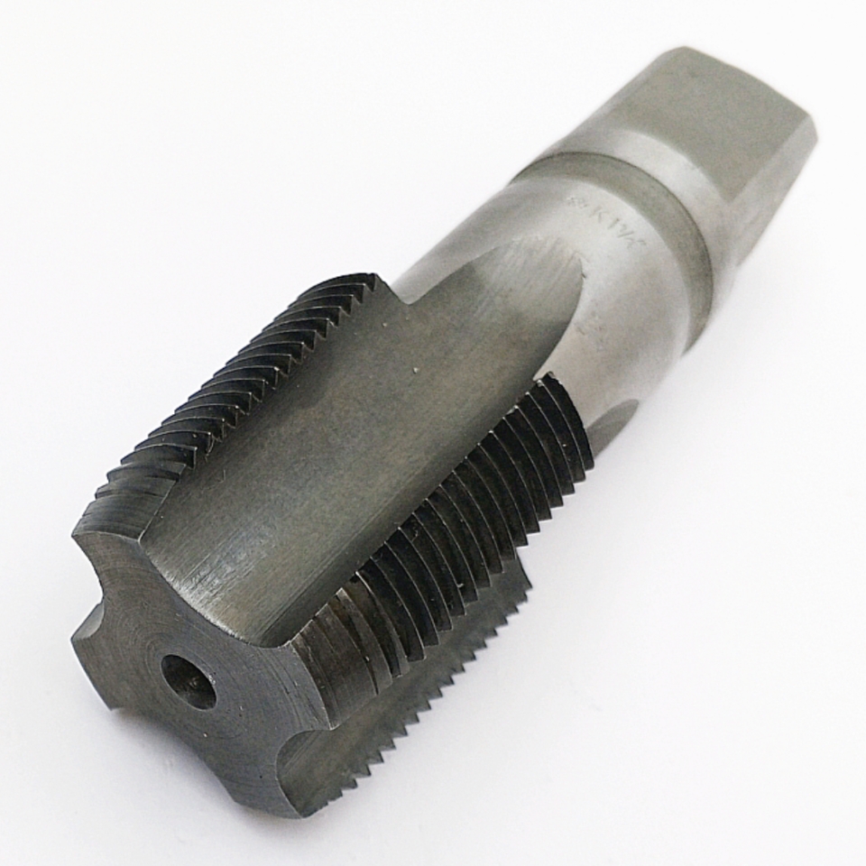 Метчик 2680-0012 конический дюймовый K 1 1/4" Р6М5 60° (11,5ниток/дюйм) ГОСТ 6227-80