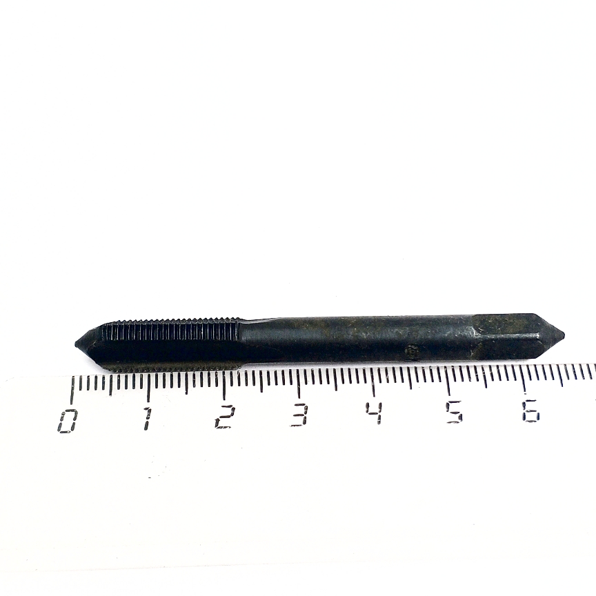 Метчик М8х0,75 ручной, гллухой, VAP - покрытие