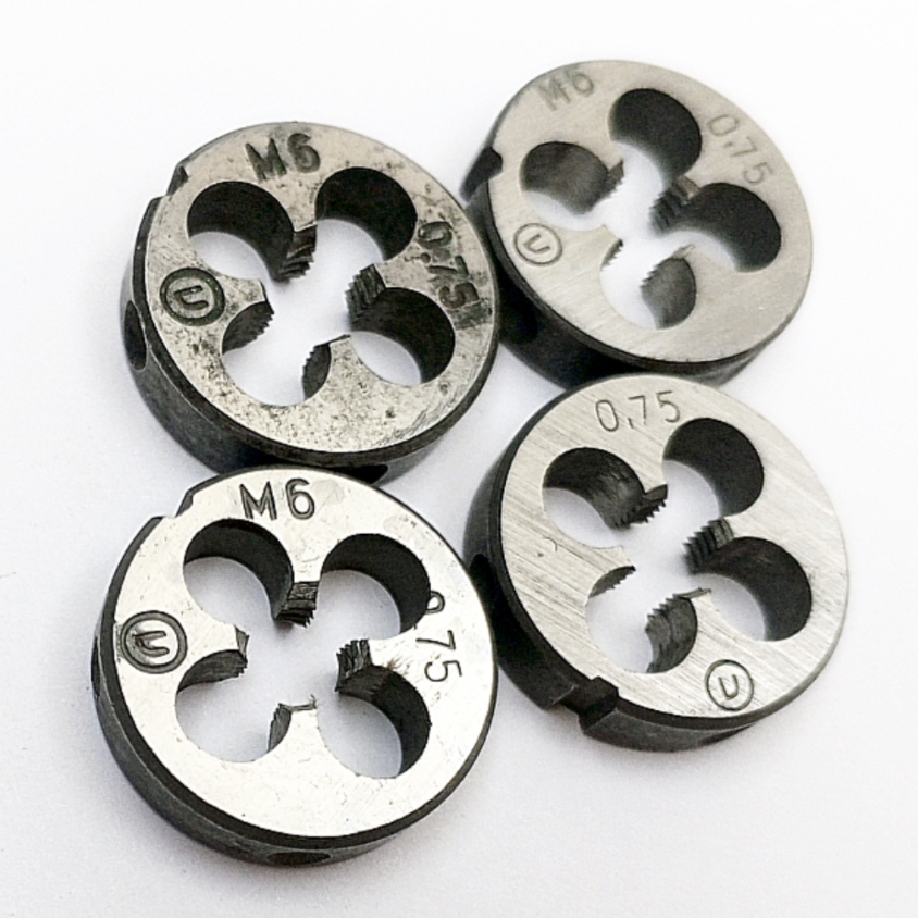 Плашка М6,0х0,75 9ХС (D20мм, L5мм) компл-т из 4шт