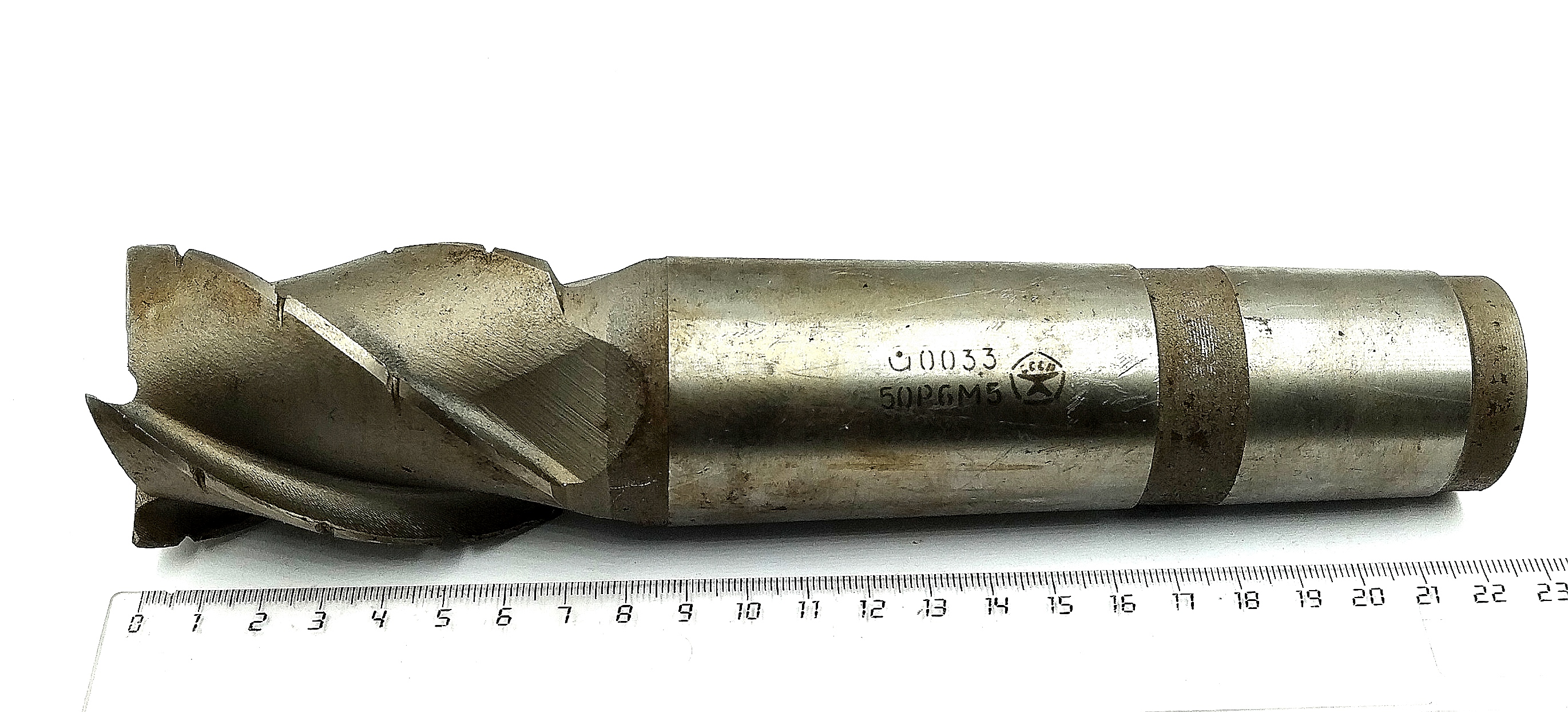 Фреза Концевая d50Х70 к/х Z=4 КМ5 Р6М5 (Черновая)