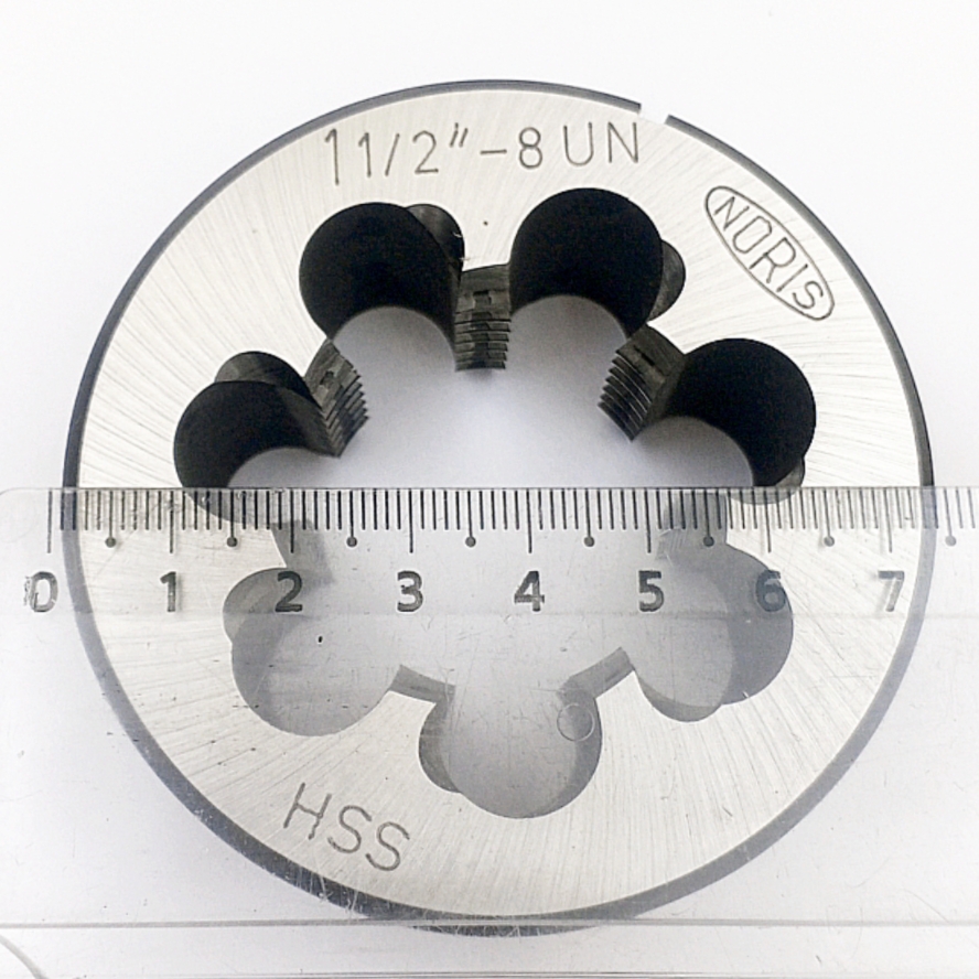 Плашка дюймовая унифицированная 1 1/2"-8UN 60° HSS