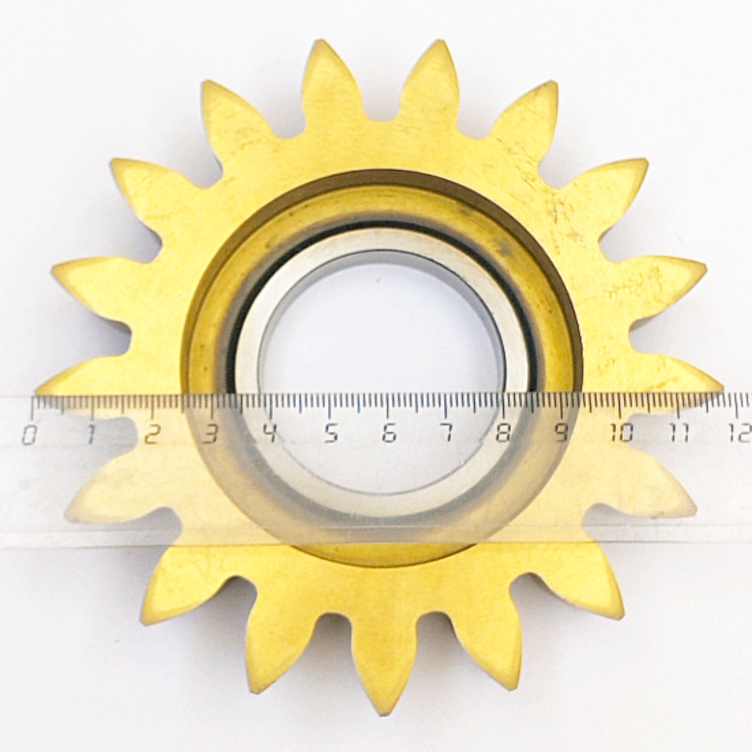 Долбяк дисковый прямозубый 2520-045 м6,0 20° Z=17 кл-А Р6М5 (номинальный делительный диаметр 100мм, посадка-44,45мм) ГОСТ 9323-79