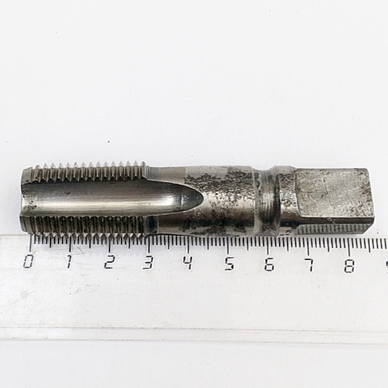 Метчик 2680-0008 конический дюймовый K 1/2"-14 Р12 60° (машинно-ручной) ГОСТ 6227-80