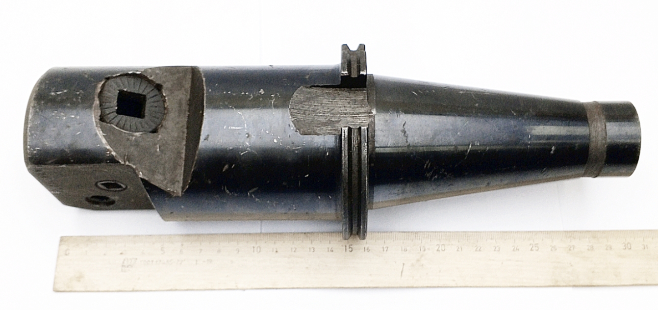 Оправка ИСО50/ISO50 расточная (L 160мм с юбкой, D 80мм, под резец 25х25мм) (434-3203) SK50