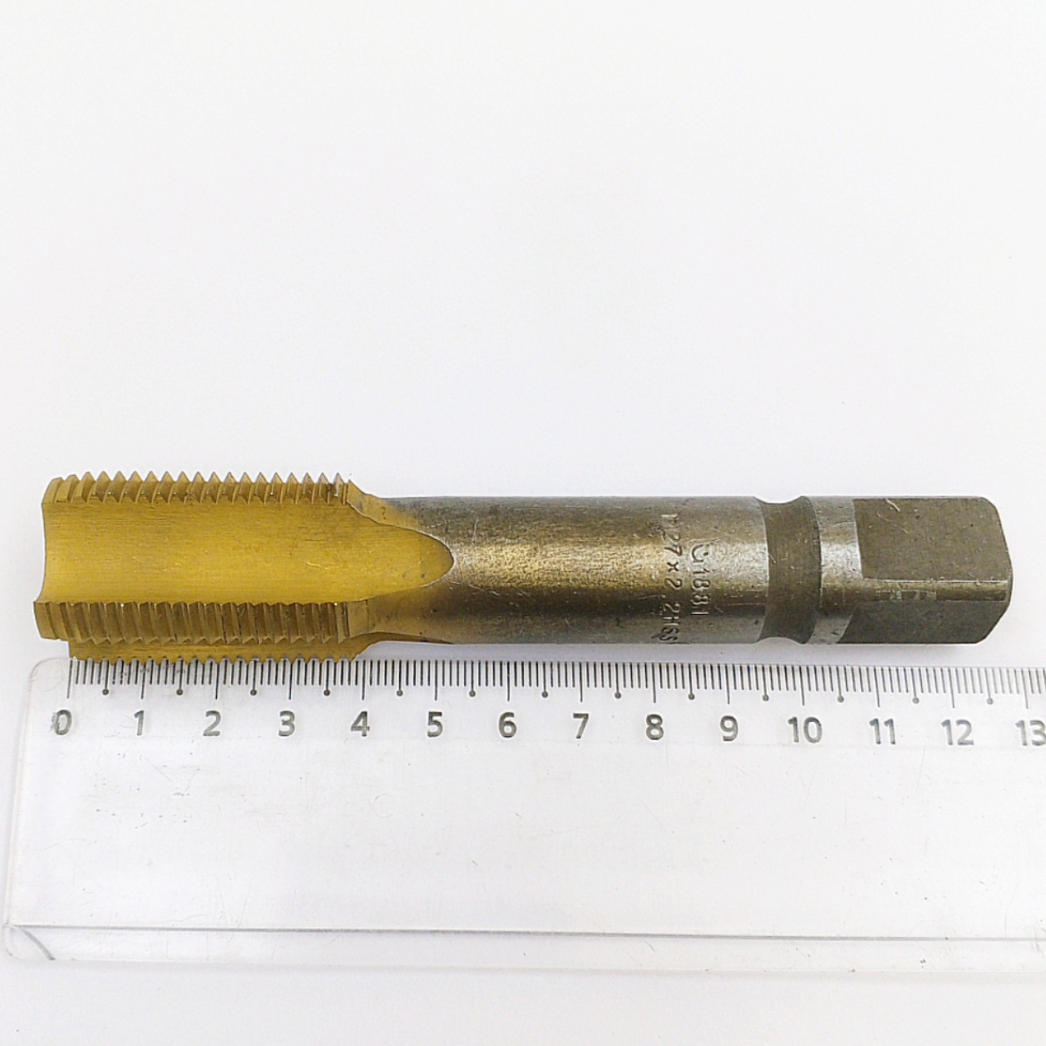 Метчик 2620-1881 М27х2 м/р HSS TiN (однопроходный) для глухих отверстий ГОСТ 3266-81