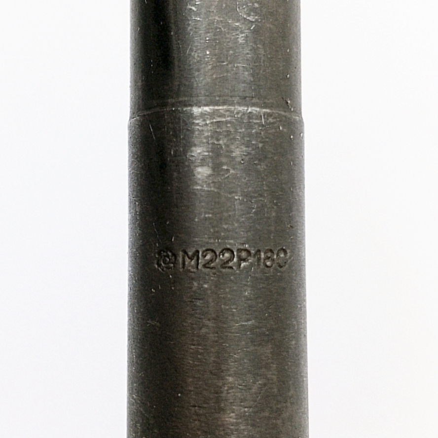 Метчик 2640-0261 гаечный М22х2,5 Р18 С VAP(L-220мм, хвостовик прямой с 2мя лысками) ГОСТ 1604-71