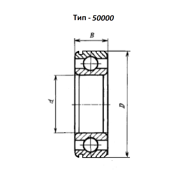 Подшипник шариковый 50310А (6310N) радиальный однорядный ГОСТ 8338-75