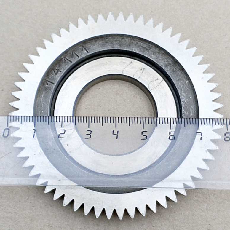 Долбяк дисковый прямозубый 2530-0155 м1,25 20° Z=60 кл-В Р18 (делительный диаметр 75мм) ГОСТ 9323-79