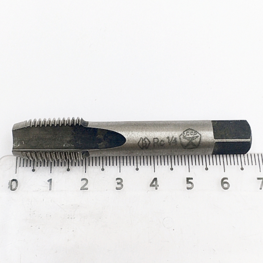 Метчик 2680-0016 конический трубный Rc 1/4"-19 Р6М5 55° (ручной) ГОСТ 6227-80