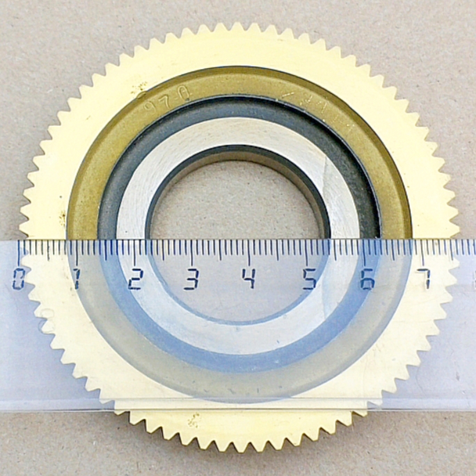 Долбяк дисковый прямозубый 2540-0004 м1,0 30° Z=76 кл-А Р18 (делительный диаметр 76мм) ГОСТ 6762-79