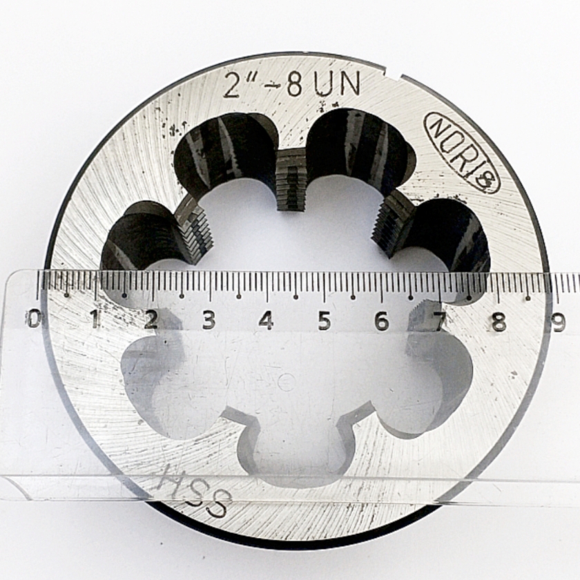 Плашка дюймовая унифицированная 2"-8UN 60° HSS