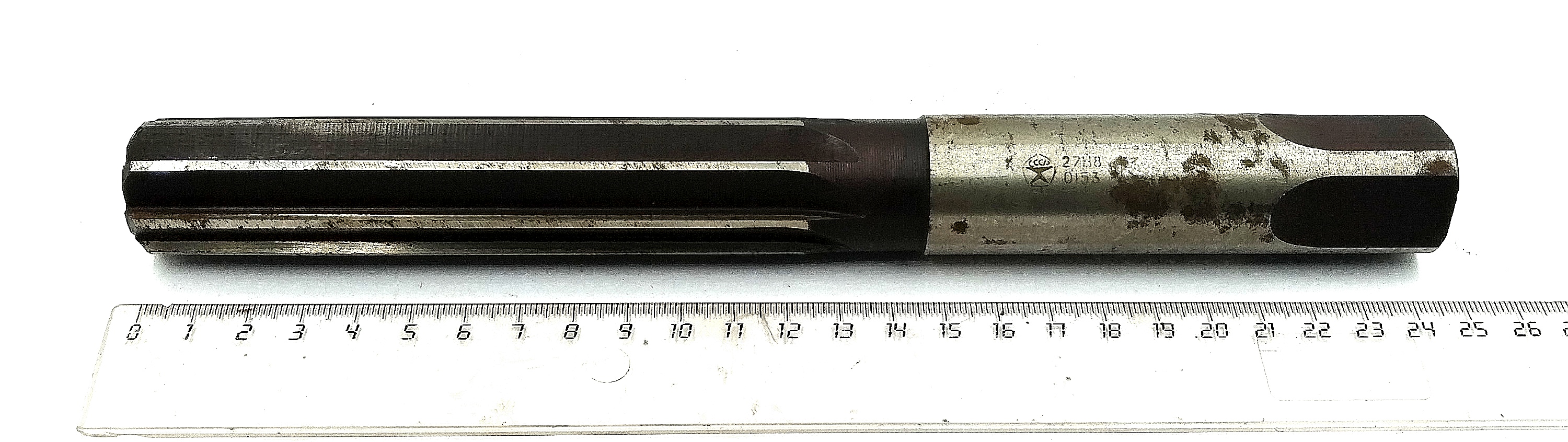 Развертка ручная d 27 Н8 ц/х Z=8