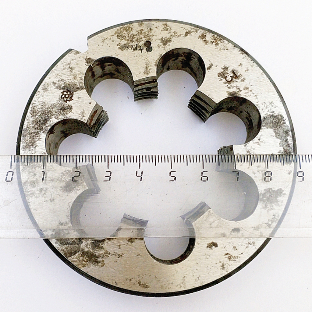 Плашка М48х3,0 9ХС (d90мм, L22мм)