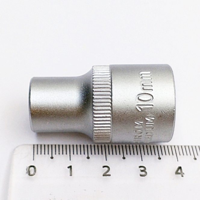 Головка торцевая сменная 10 мм 1/2-посадка (профиль SUPER LOCK, хромированное покрытие)