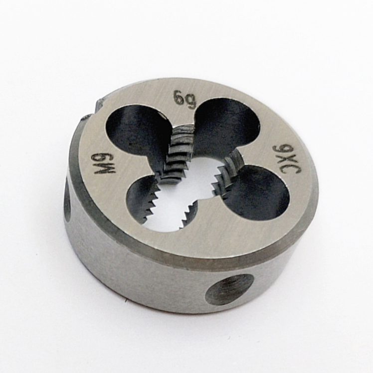 Плашка 2650-1653 М9,0х1,25 6g 9ХС (D25мм, L9мм) ГОСТ 9740-71