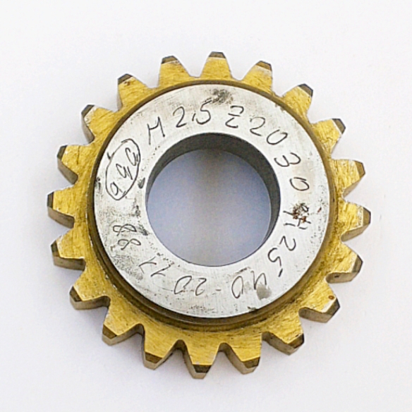 Долбяк 2540-2011 чашечный прямозубый м2,5 30° Кл-А Z=20 Р6М5 ГОСТ 6762-79