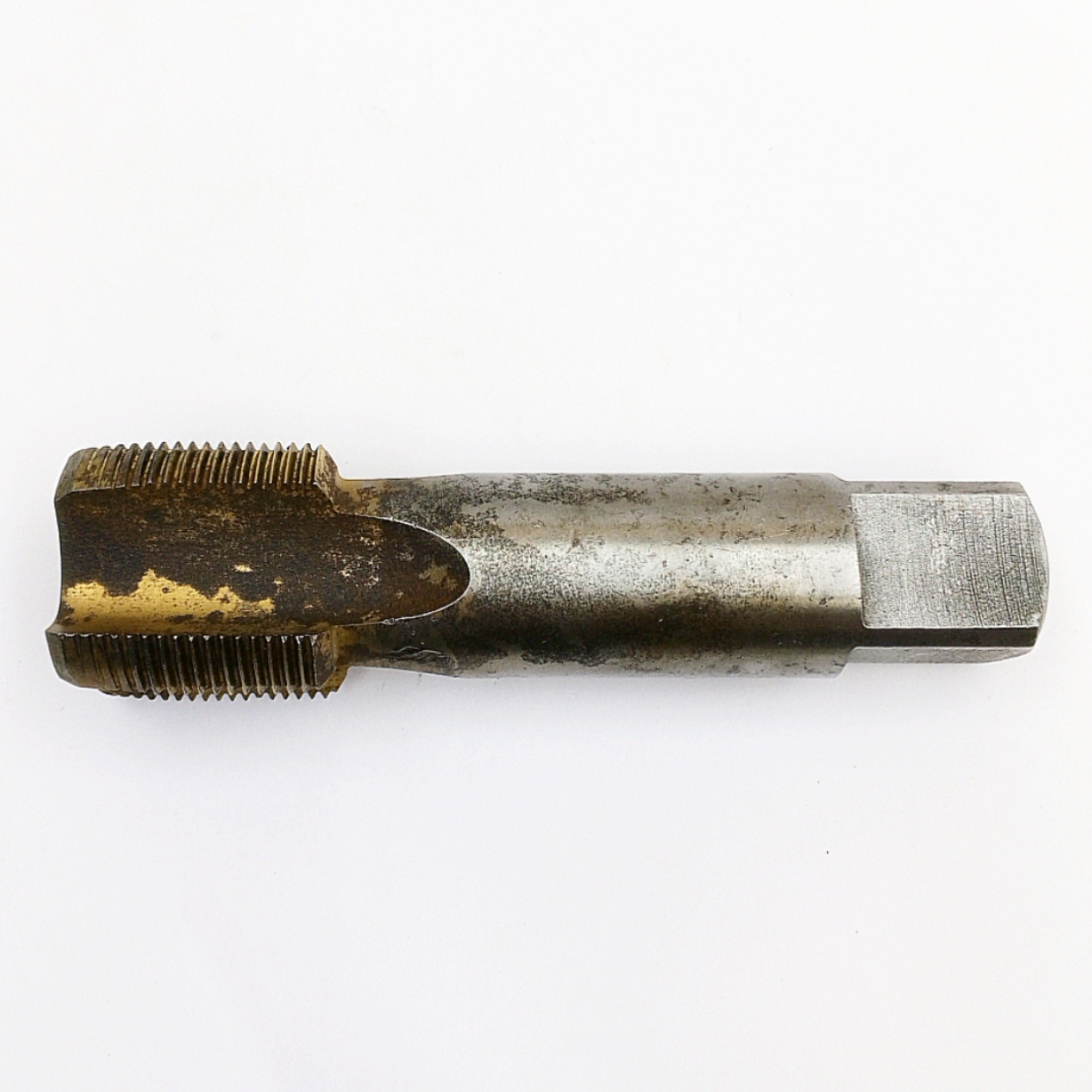 Метчик 2625-0089 трубный G1 1/2" -11ниток/дюйм 55° В1 Р6М5 TiN Z=4 (однопроходный, машинно-ручной, сквозной, исп-1) ГОСТ 3266-81
