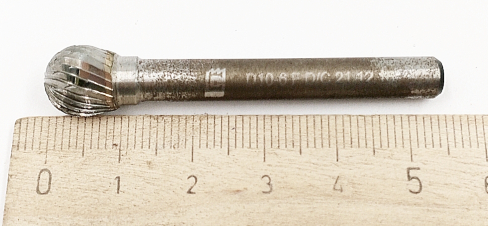 Борфреза твердосплавная сферическая D 10-6 F D/C