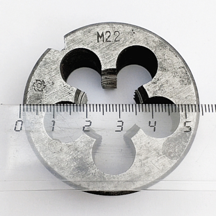 Плашка М22х2,5мм (d55мм, h22мм)