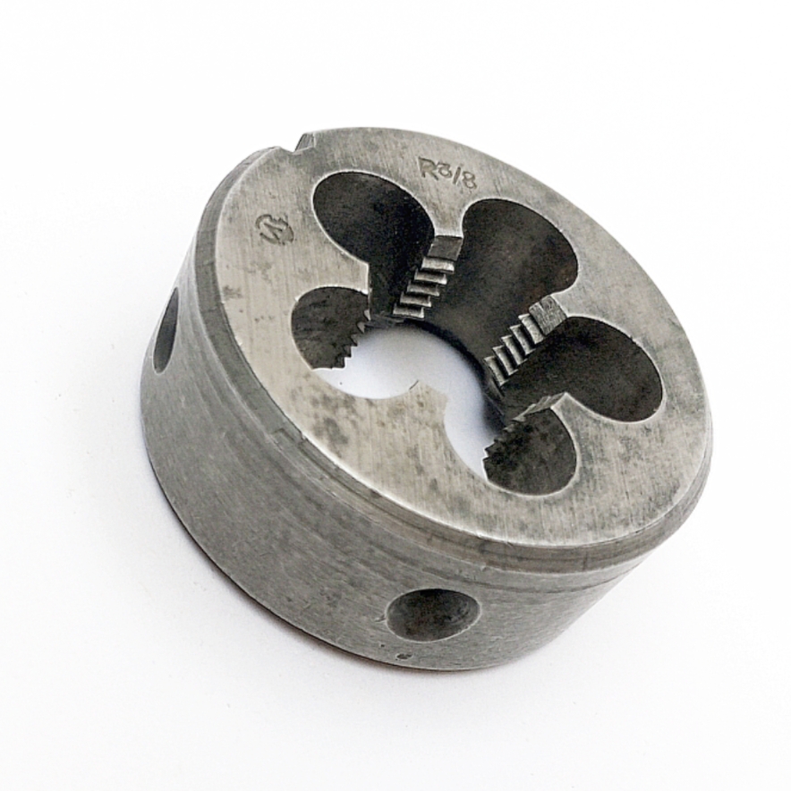 Плашка 2684-0013 Трубная коническая R 3/8" 9ХС 55° (19 ниток/дюйм; D-45мм; L-18мм) ГОСТ 6228-80