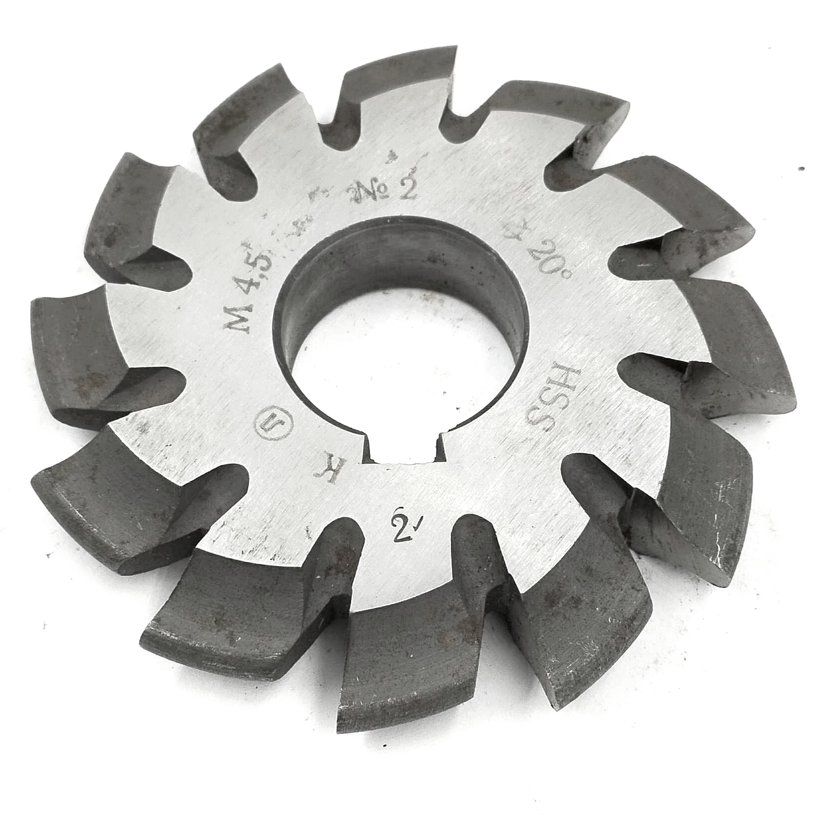 Фреза дисковая зуборезная модульная м4,5 №2 20° HSS