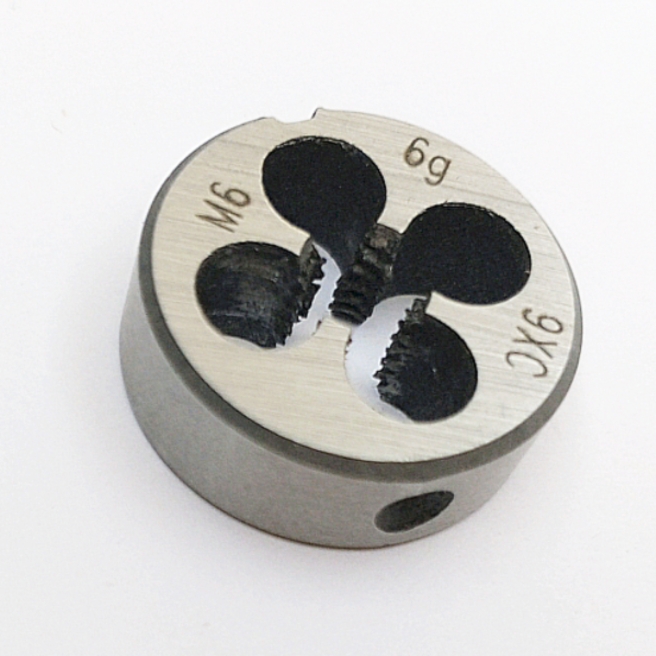 Плашка М6,0х1,0 6g 9ХС (D20мм, L7мм) ГОСТ 9740-71