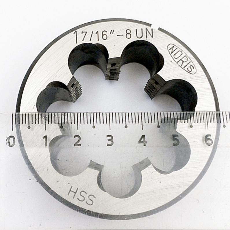 Плашка дюймовая унифицированная 1 7/16"-8UN 60° HSS