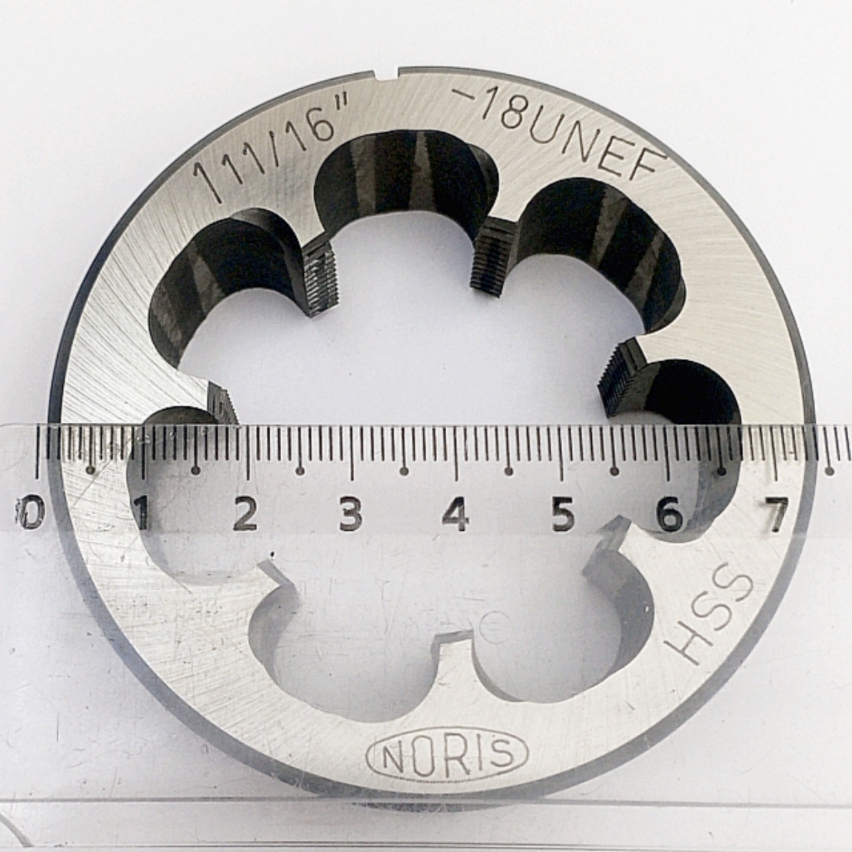 Плашка дюймовая унифицированная 1 11/16"-18UNEF 60° HSS