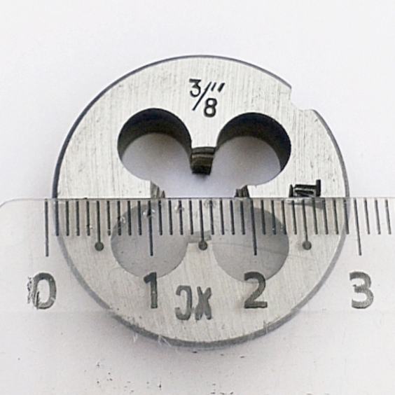 Плашка цилиндрическая дюймовая 3/8" (16 ниток) 55° ХС