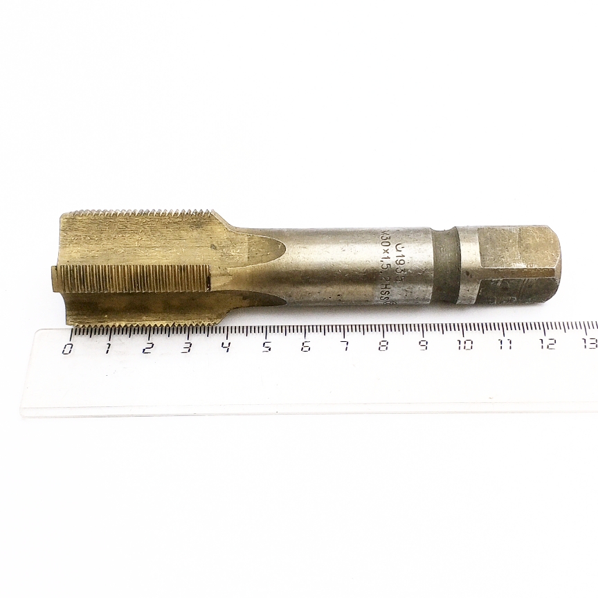 Метчик М30х1,5 м/р, глухой, покрытие