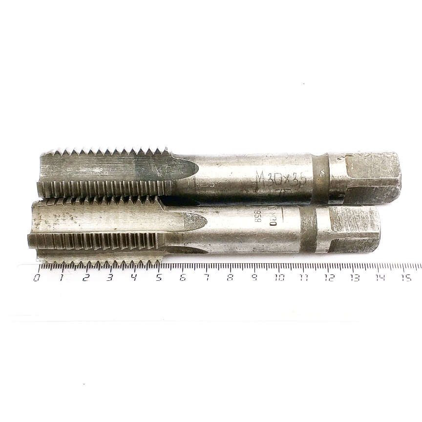 Метчик М30х3,5 м/р, к-т из 2-х шт