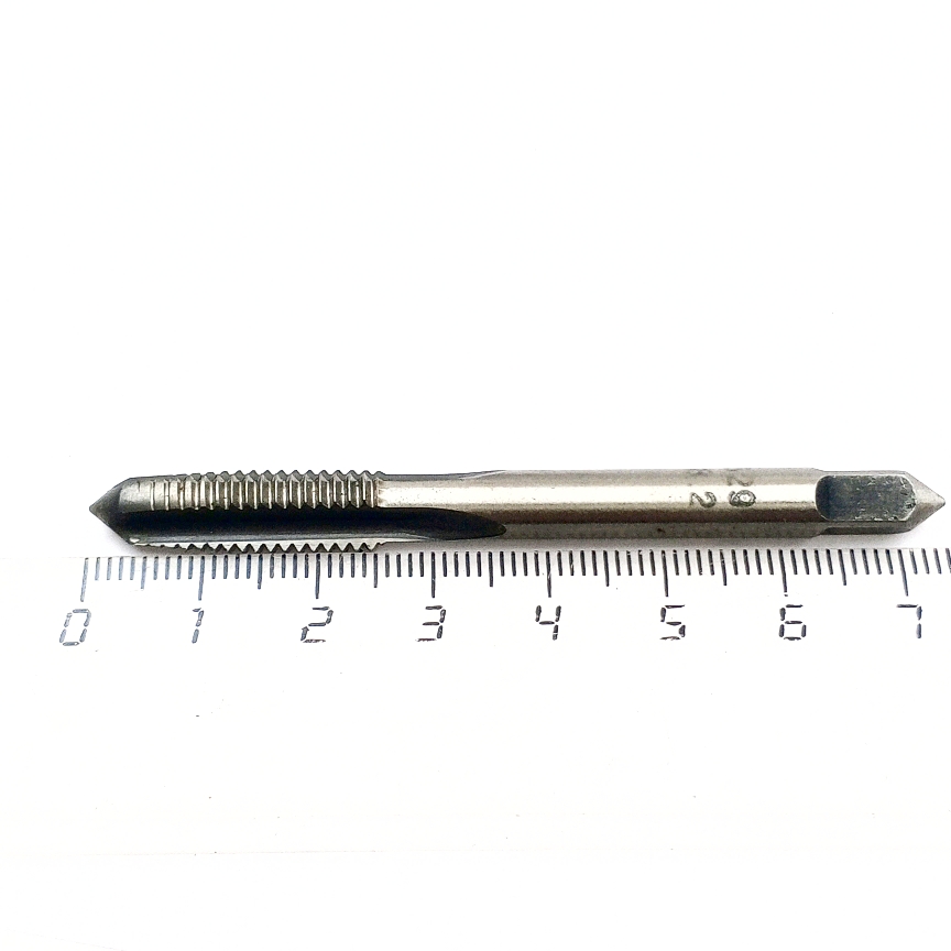Метчик М8х1,25 ручной, сквозной 