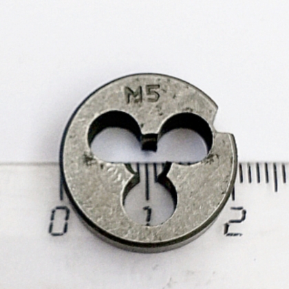 Плашка М5,0х0,8 9ХС (D20мм, L7мм) ГОСТ 9740-71 (компл-т из 4шт)
