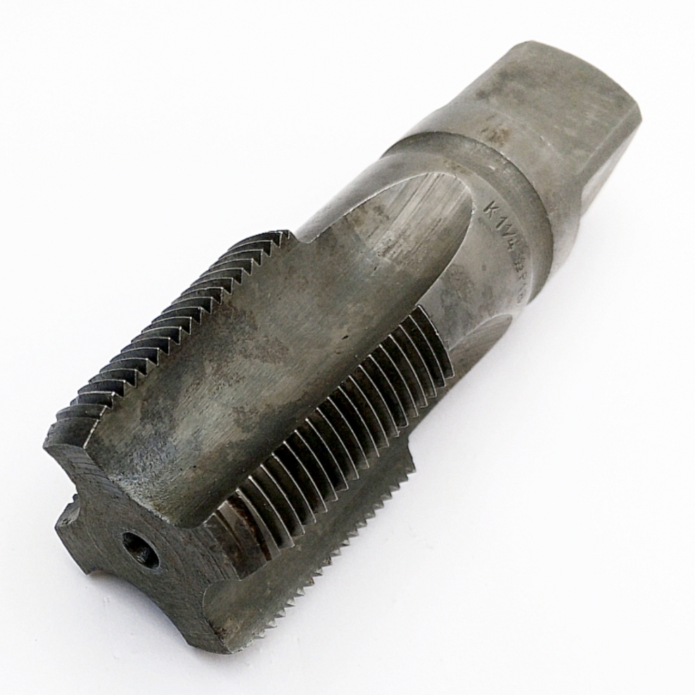 Метчик конический дюймовый K 1 1/4" Р18 60° VAP (11,5ниток/дюйм) ГОСТ 6227-80