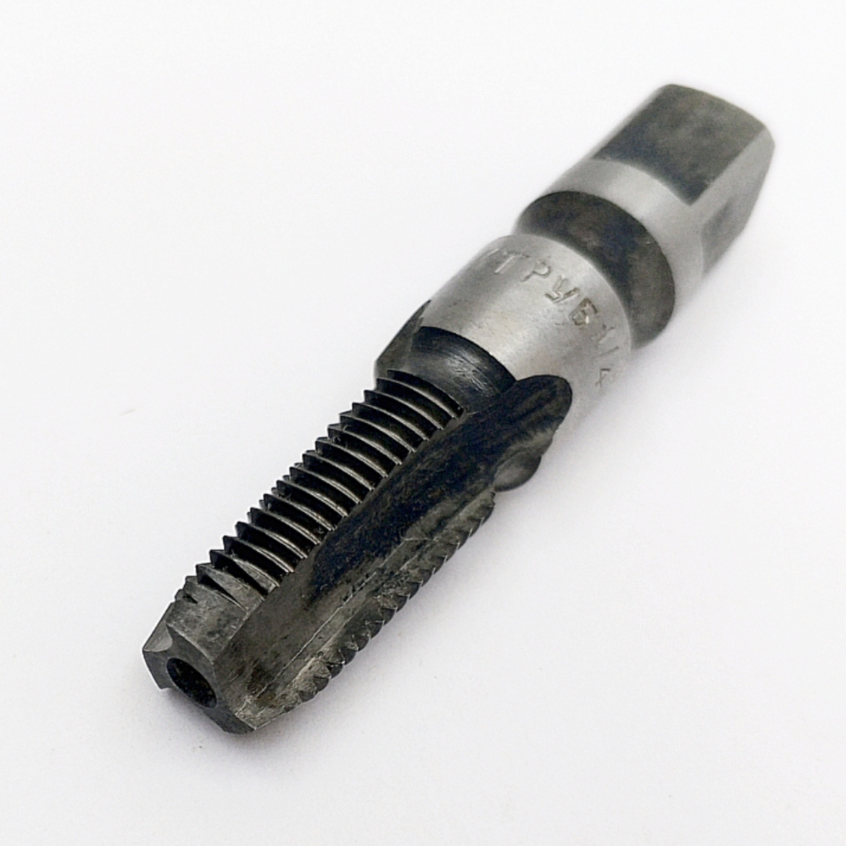 Метчик конический трубный Rc 1/4"-19 Р18 55° (машинно-ручной) ГОСТ 6211-81