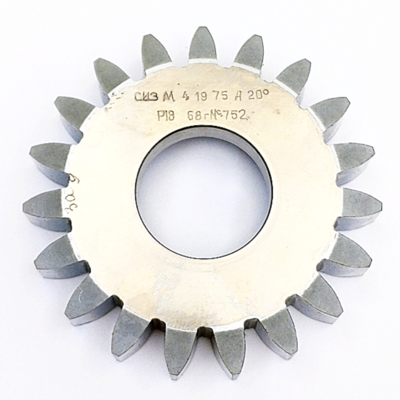 Долбяк 2530-0182 дисковый прямозубый м4,0 20° Кл-А Z=19  Р18 ГОСТ 9323-79