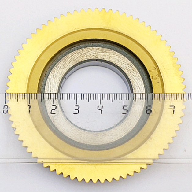 Долбяк дисковый прямозубый 2540-0004 м1,0 30° Z=76 кл-В Р6М5 (делительный диаметр 76мм) ГОСТ 6762-79