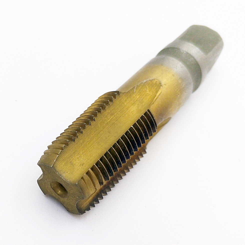 Метчик 2680-0008 конический дюймовый K 1/2"-14 HSS 60° TiN (машинно-ручной) ГОСТ 6227-80
