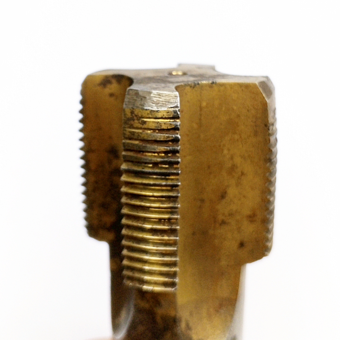 Метчик 2625-0089 трубный G1 1/2" -11ниток/дюйм 55° В1 Р6М5 TiN Z=4 (однопроходный, машинно-ручной, сквозной, исп-1) ГОСТ 3266-81