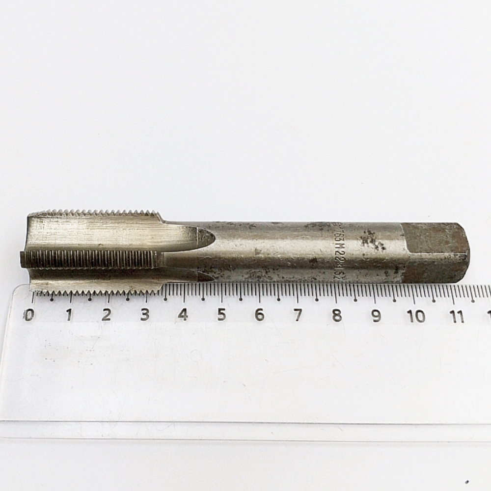 Метчик 2621-1763 ручной М22х1,5 Р6М5 (однопроходный) для глухих отверстий ГОСТ 3266-81