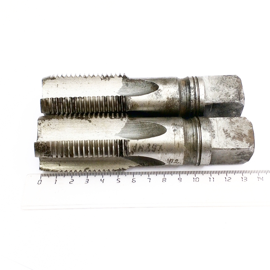 Метчик М39х3 м/р, к-т из 2-х шт, У12